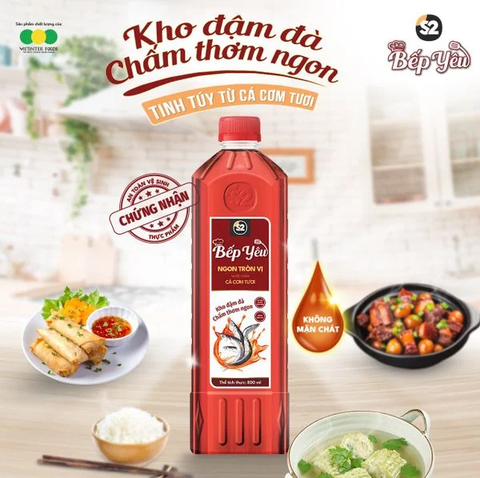Nước chấm cá cơm - Ngon tròn vị 800ml (18 Chai/Thùng)(8p1)