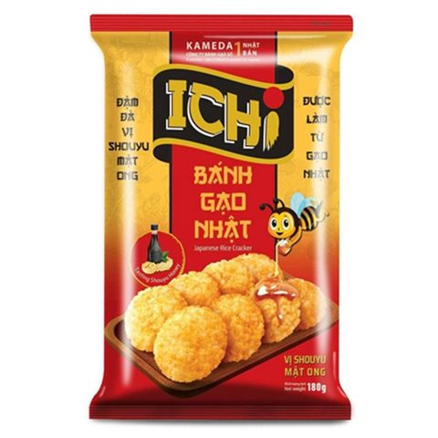 M - Bánh gạo ICHI vị mật ong 180g