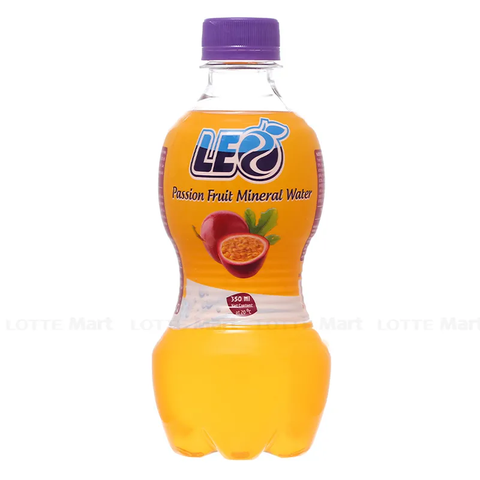 Nước khoáng LEO chanh dây CHAI PET có ga 350ml 24/Thùng (6)