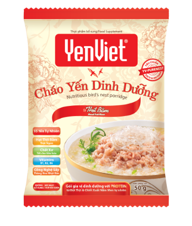 Cháo Yến Việt Thịt Bằm (30 gói x 50gr)
