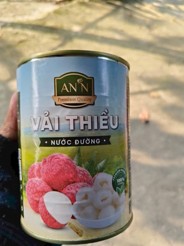 Vải Ngâm Đường Đóng Lon 20Oz An'n