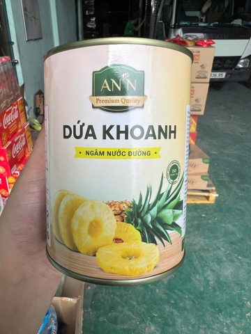 Dứa Cắt Khoanh Đóng Lon 20Oz An'n