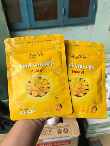 Xoài Sấy Dẻo Muối Ớt Đóng Gói 100G