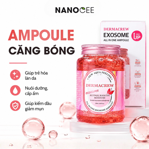 Exosome Dermacrew Căng Bóng – Cấp Ẩm, Dưỡng Da Mịn Mượt