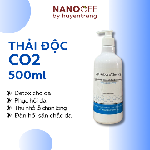 Thải Độc CO2 Chai 500ml Tặng Kèm 35 Miếng Nạ CO2 – Chăm Sóc Da Carbon Therapy