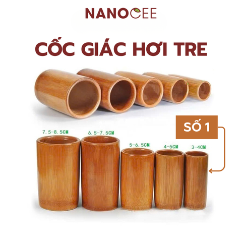 Cốc Giác Hơi Ống Tre – Dụng Cụ Giác Hơi Dưỡng Sinh Cho Spa