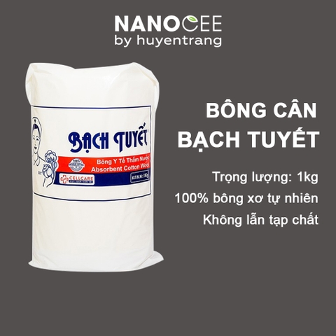 Bông cuộn thấm nước y tế Bạch Tuyết 1Kg (Bonino)