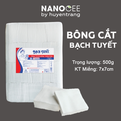 Bông cắt miếng y tế 7cm x 7cm 500g