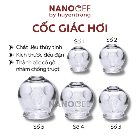 Cốc Giác Hơi Thủy Tinh