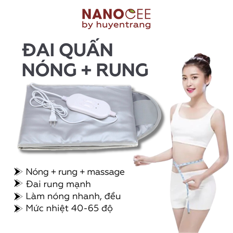 Đai Quấn Nóng Rung Massage – Làm Nóng Nhanh, Hỗ Trợ Chăm Sóc Body