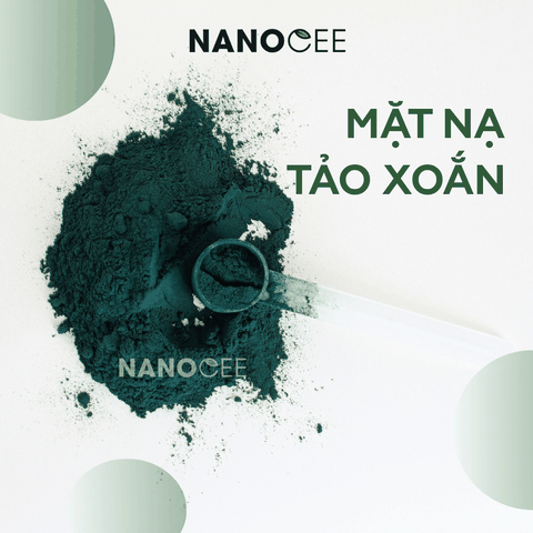 Bột Tảo Xoắn Spirulina Platensis Powder Nanocee 100g | Mặt Nạ Chăm Sóc Da