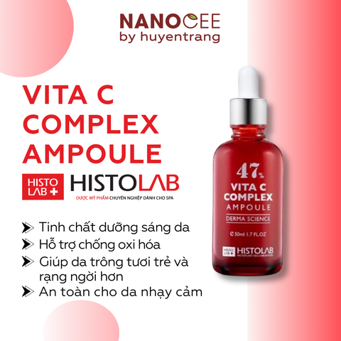 HA Cấp Ẩm Vita C Complex Ampoule 47% 50ml – Serum Dưỡng Da Sáng Mịn