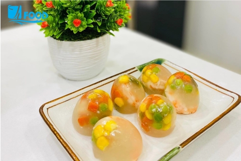 Ấn tượng với món tôm pha lê đẹp mắt