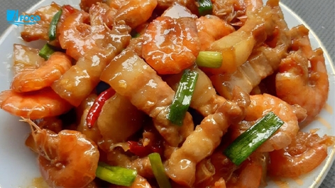 Đổi thực đơn cho cả gia đình bằng món thịt kho tôm