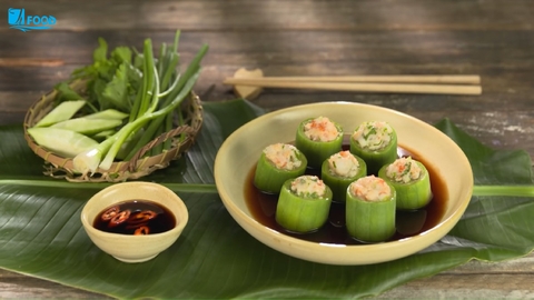 Cách làm mướp nhồi tôm hấp ngọt thơm, nóng hổi chiêu đãi cả nhà mâm cơm cuối tuần