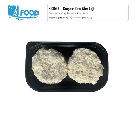 Burger tôm tẩm bột 340g