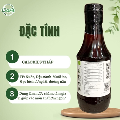 LumLum - Nước tương hữu cơ LumLum chai 200ML, xuất xứ Thái Lan