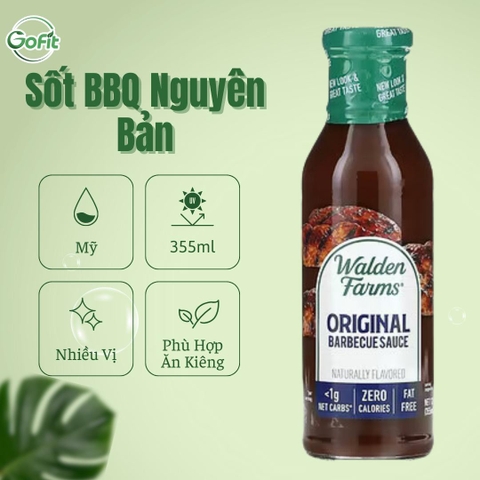 Sốt BBQ, Barbecue Sauce Walden Farms,12 fl oz (355 ml)