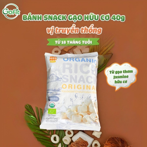 Bánh snack gạo hữu cơ Nobi Nobi 3 vị 40g, vị phô mai, vị truyền thống, vị chocolate