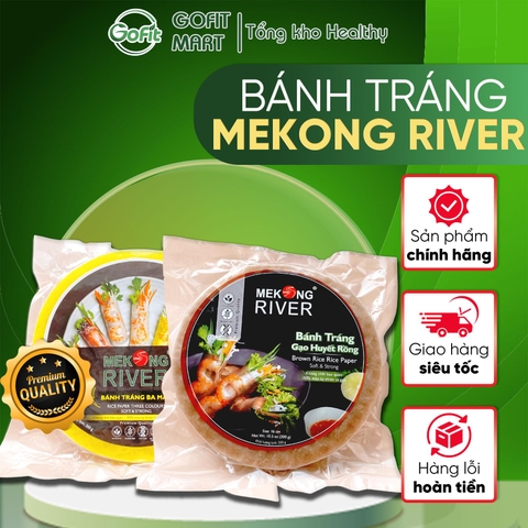 Bánh tráng Mekong River nhiều màu chuyên cuốn gỏi siêu ngon 300gr