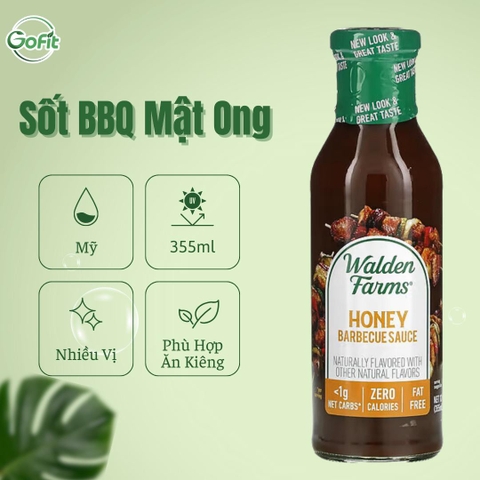 Sốt BBQ, Barbecue Sauce Walden Farms,12 fl oz (355 ml)