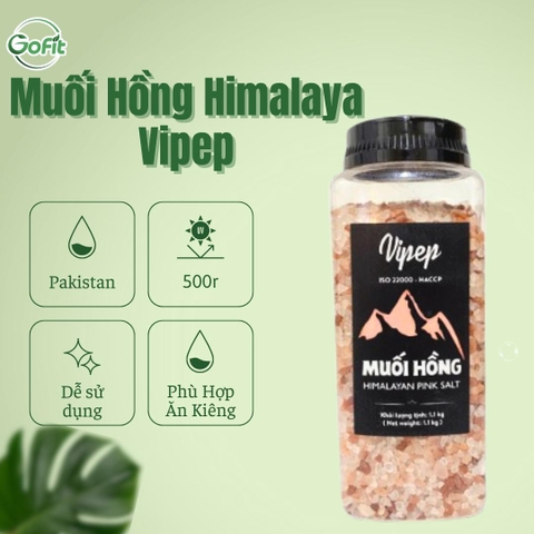 Muối hồng Himalaya Vipe dạng hạt / dạng mịn nguyên chất