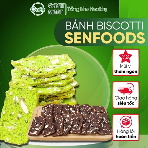 Bánh Biscotti heathly, nguyên cám hạt dinh dưỡng, 3 vị