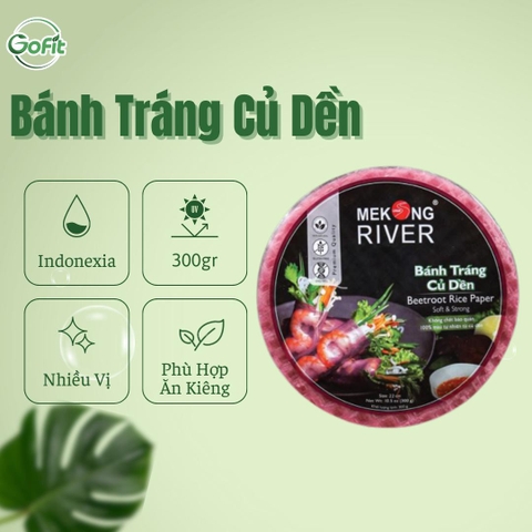 Bánh tráng Mekong River nhiều màu chuyên cuốn gỏi siêu ngon 300gr