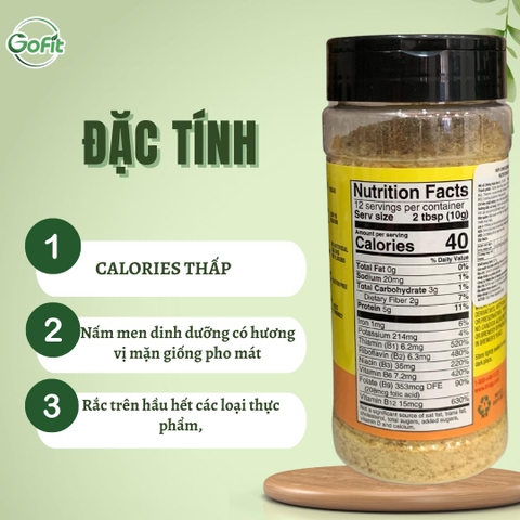 MEN DINH DƯỠNG BRAGG-NUTRITIONAL YEAST SEASONING Mỹ