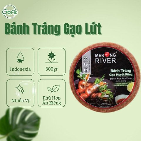Bánh tráng Mekong River nhiều màu chuyên cuốn gỏi siêu ngon 300gr