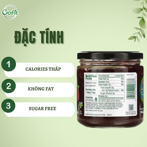 Mứt trái cây Walden Farm hũ 340gr, Fruit Spread