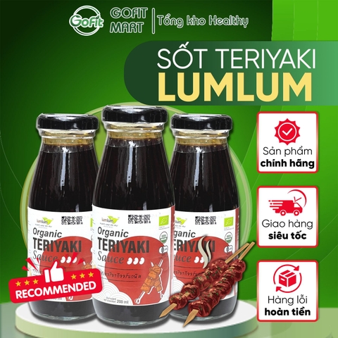 LumLum - Sốt Teriyaki LumLum hữu cơ lọ 200ML, , xuất xứ Thái Lan