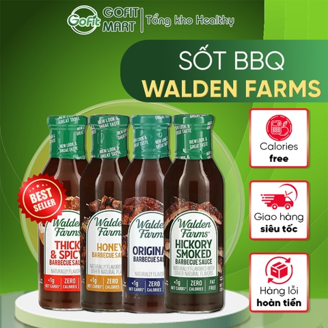 Sốt BBQ, Barbecue Sauce Walden Farms,12 fl oz (355 ml)