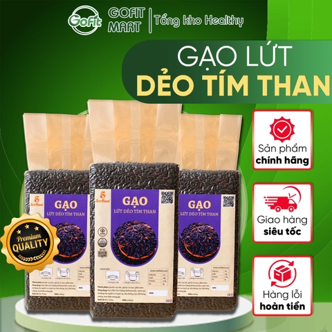 1Kg Gạo lứt dẻo Điện Biên ăn kiêng, thực dưỡng SEN FOOD