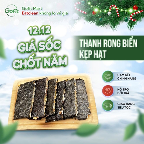 Gofit - Bánh rong biển kẹp hạt giàu dinh dưỡng túi 200g