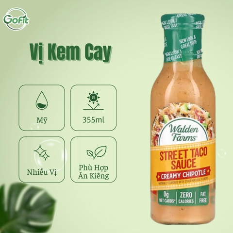 Sốt Taco, Street Taco Sauce,Walden Farms, 355ml