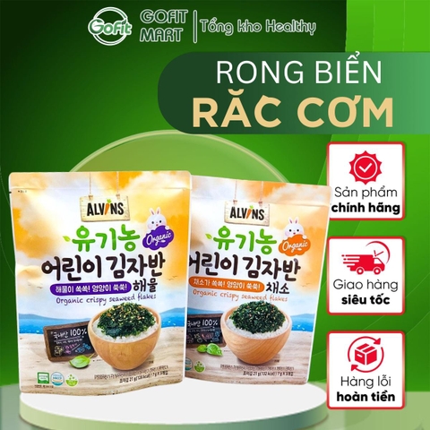 Rong Biển Rắc Cơm Hữu Cơ Alvins Cho Bé Ăn Dặm