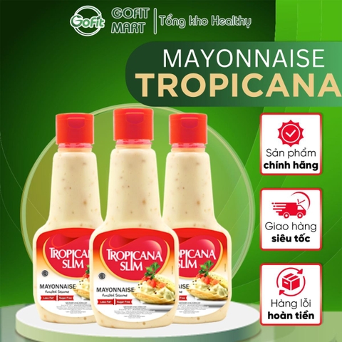 Sốt Mayonne Mè Rang Tropicana Slim Không Đường Ít Béo 200ml