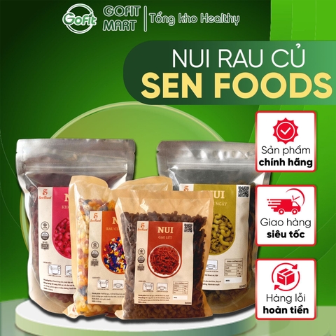 Nui Gạo Lứt, Nui Ngũ Sắc, Nui Chùm Ngây, Nui Khoai Lang Sen Food