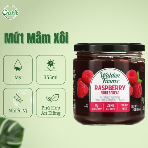 Mứt trái cây Walden Farm hũ 340gr, Fruit Spread