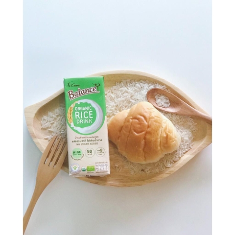 Sữa Gạo Hữu Cơ BALANCE Thái Lan 1 hộp, 180ML (Vị vani/ Gạo tím/ Không đường)