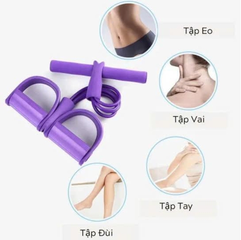 COMBO Dây kéo 6 ống tập cơ bụng và đai chống gù lưng bảo vệ vòng 1, định hình khi tập yoga, gym