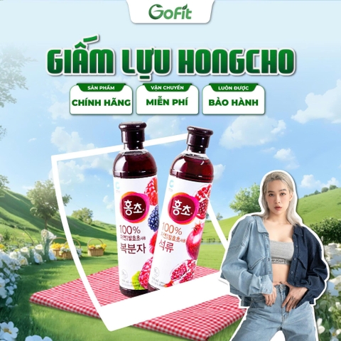 [COMBO CỰC HỜI] GIẤM LỰU/ MÂM XÔI HONGCHO hữu cơ O'food Hàn quốc 500ml