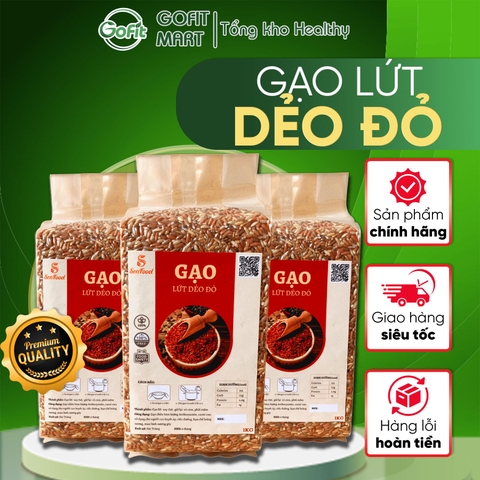 1Kg Gạo lứt dẻo Điện Biên ăn kiêng, thực dưỡng SEN FOOD