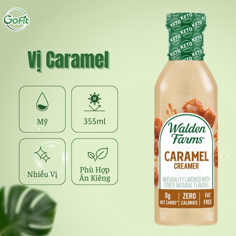 Kem Cafe Walden Farms, Coffee Creamer nhiều vị, 355ml