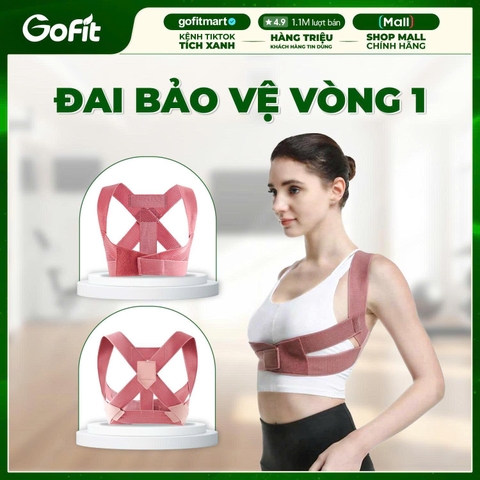 Đai Bảo Vệ Vòng 1, Đai Nâng Ngực Nữ,  Chống Gù Lưng Nam Nữ  Có Nẹp Chỉnh Cột Sống