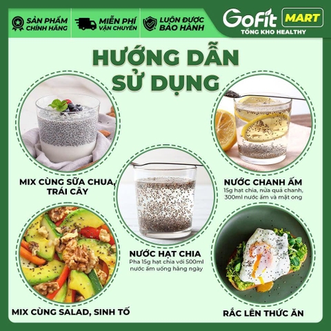 [DATE 2027] Hạt Chia đen Sức Khỏe Xanh - Túi 250G/500g - Hàng chính hãng, nhập khẩu từ Argentina