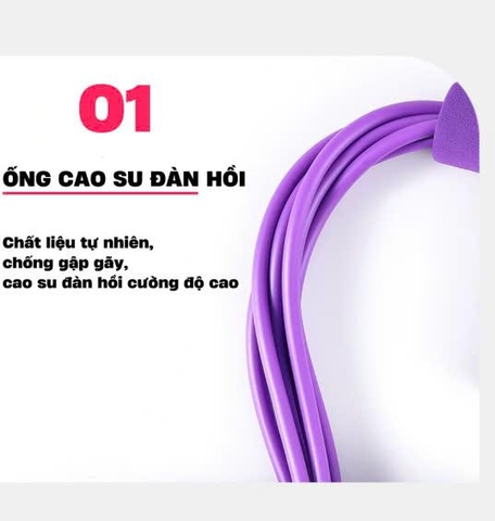 Dây kéo đàn hồi 6 ống, Dụng cụ tập Gym, Tập Cơ Bụng Tại Nhà, Kéo Tay cho nam nữ tập thể hình