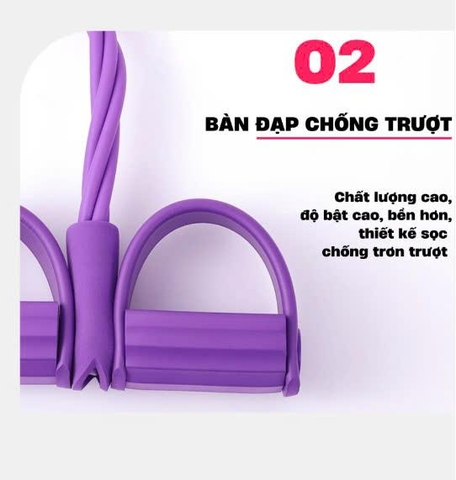 Dây kéo đàn hồi 6 ống, Dụng cụ tập Gym, Tập Cơ Bụng Tại Nhà, Kéo Tay cho nam nữ tập thể hình