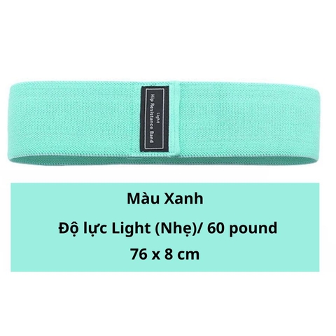 Dây kháng lực miniband vải dệt cao cấp - kháng lực tập mông, tập yoga , tặng kèm túi lưới
